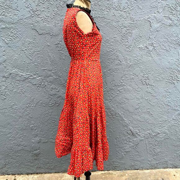 Vintage Floral Prairie Dress XS Handmade Country western maxi - Picture 5 of 7